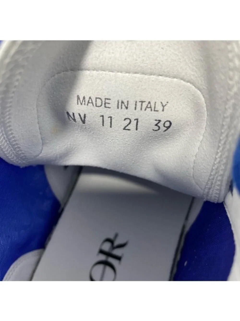 Dior SS B23 Blue Oblique High Top Sneakers Men’s EU 39/US 6 $1200.